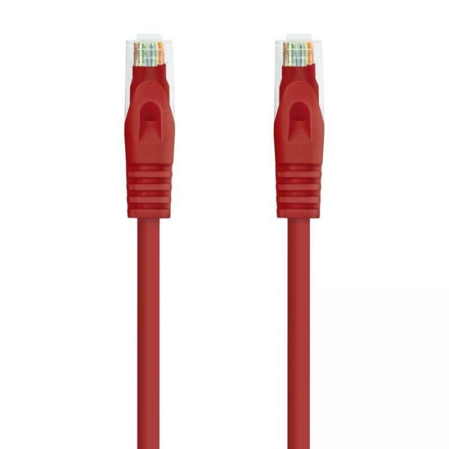 Cable de Red RJ45 UTP Nanocable 10.20.1800-L25-R Cat.6A/ LSZH/ 25cm/ Rojo