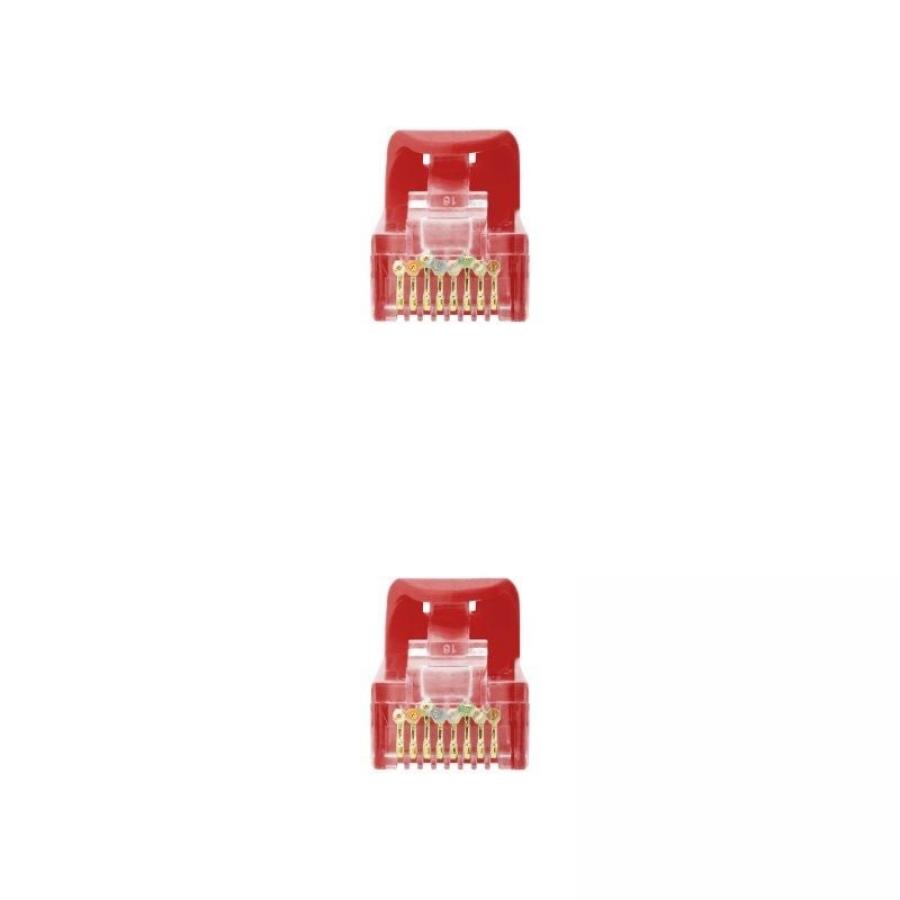Cable de Red RJ45 UTP Nanocable 10.20.1800-L25-R Cat.6A/ LSZH/ 25cm/ Rojo