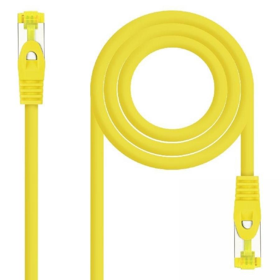 Cable de Red RJ45 SFTP Nanocable 10.20.1900-L25-Y Cat.6A/ LSZH/ 25cm/ Amarillo