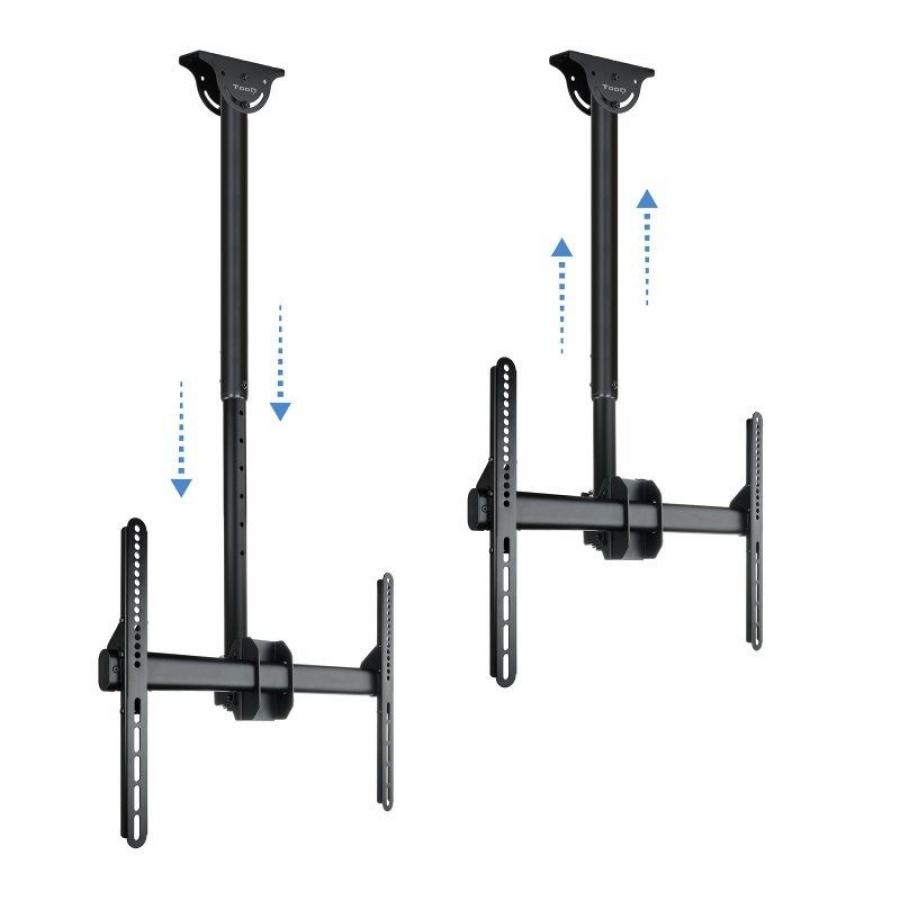 Soporte de Techo Giratorio/ Inclinable/ Nivelable TooQ LPCE1170TSLI-B para TV de 37-70'/ hasta 50kg