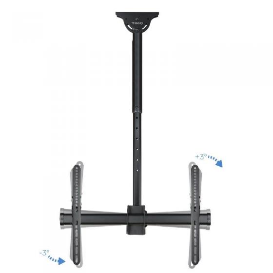 Soporte de Techo Giratorio/ Inclinable/ Nivelable TooQ LPCE1170TSLI-B para TV de 37-70'/ hasta 50kg