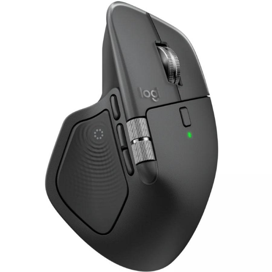 Ratón Ergonómico Inalámbrico Logitech MX Master 4/ Batería recargable/ Hasta 8000 DPI/ Grafito