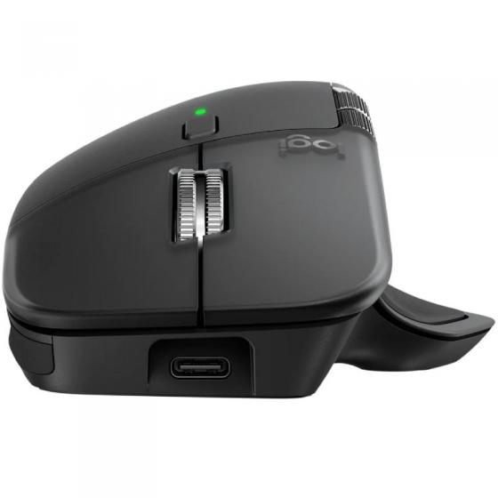 Ratón Ergonómico Inalámbrico Logitech MX Master 4/ Batería recargable/ Hasta 8000 DPI/ Grafito