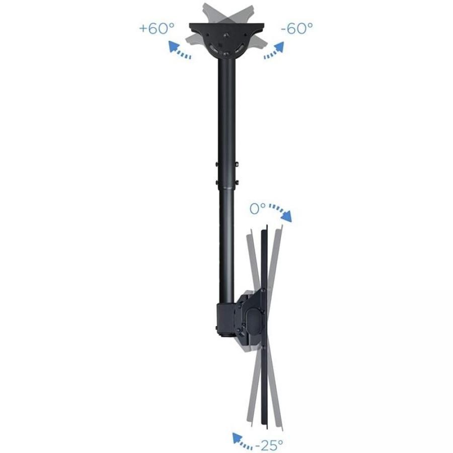 Soporte de Techo Orientable/ Inclinable/ Extensible Tooq LPCE1155TSLI-B para TV de 32-55'/ hasta 50kg
