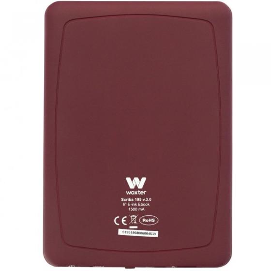 Libro Electrónico Ebook Woxter Scriba 195/ 6'/ Tinta Electrónica/ Rojo