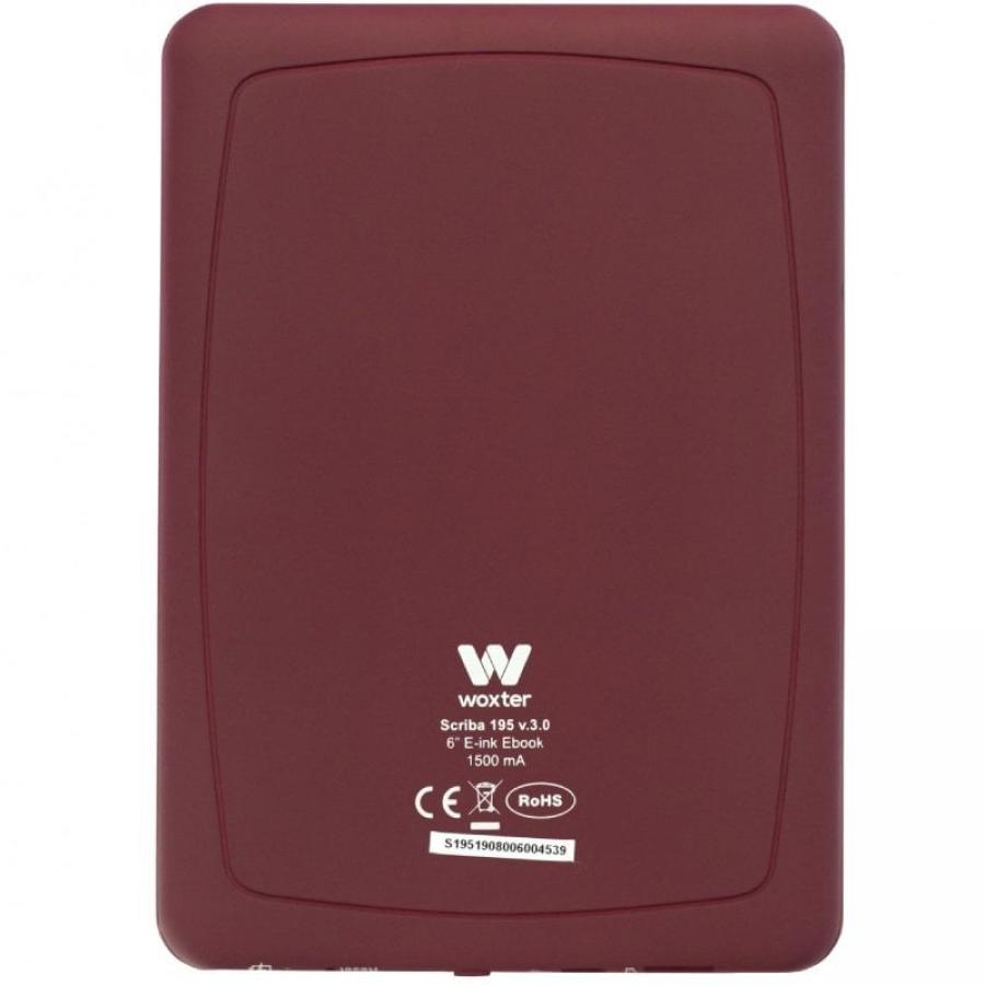 Libro Electrónico Ebook Woxter Scriba 195/ 6'/ Tinta Electrónica/ Rojo