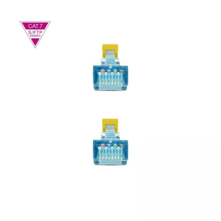 Cable de Red RJ45 SFTP Nanocable 10.20.1702-Y Cat.7/ 2m/ Amarillo