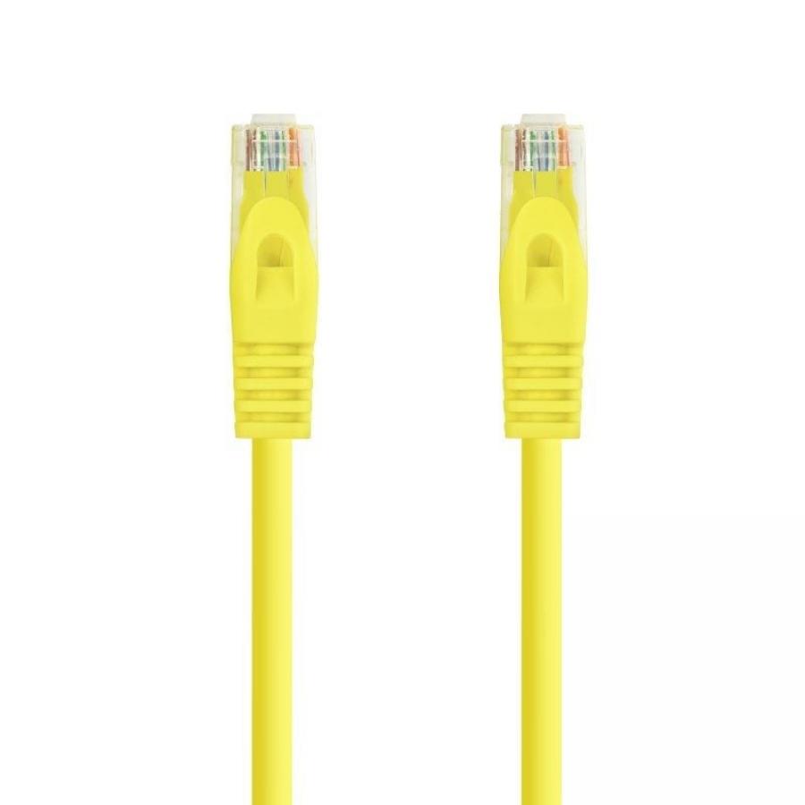 Cable de Red RJ45 UTP Nanocable 10.20.1800-L25-Y Cat.6A/ LSZH/ 25cm/ Amarillo