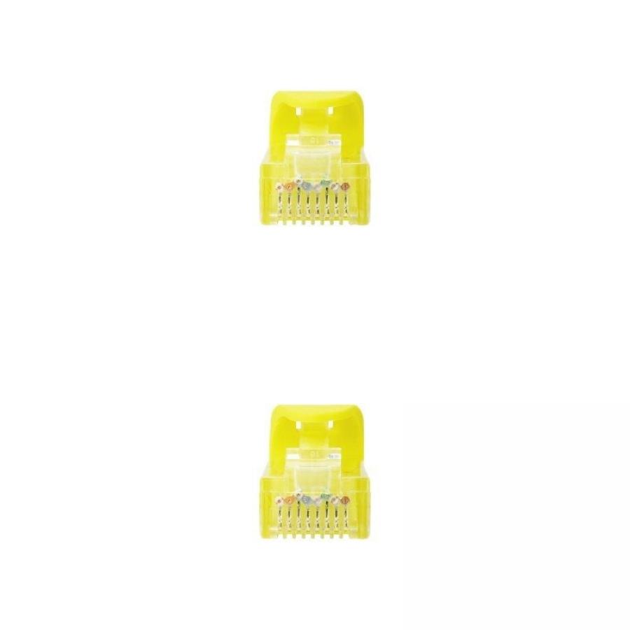 Cable de Red RJ45 UTP Nanocable 10.20.1800-L25-Y Cat.6A/ LSZH/ 25cm/ Amarillo