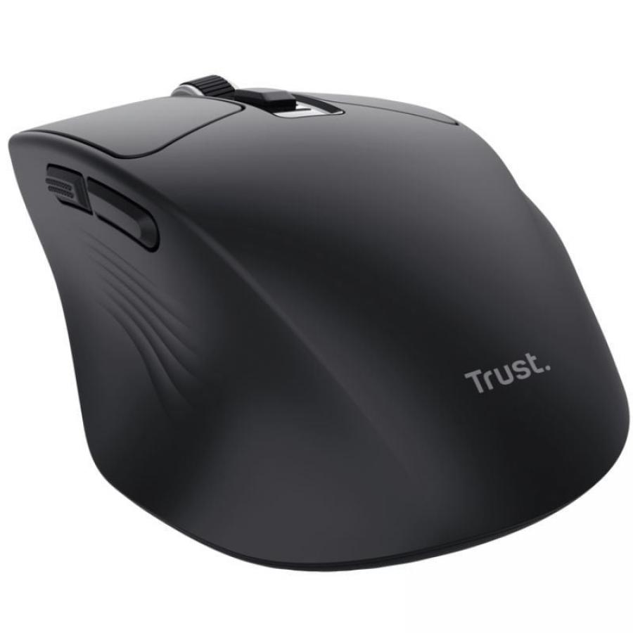 Ratón Inalámbrico Trust Niven Confort 26021/ Batería recargable/ Hasta 3200 DPI/ Negro