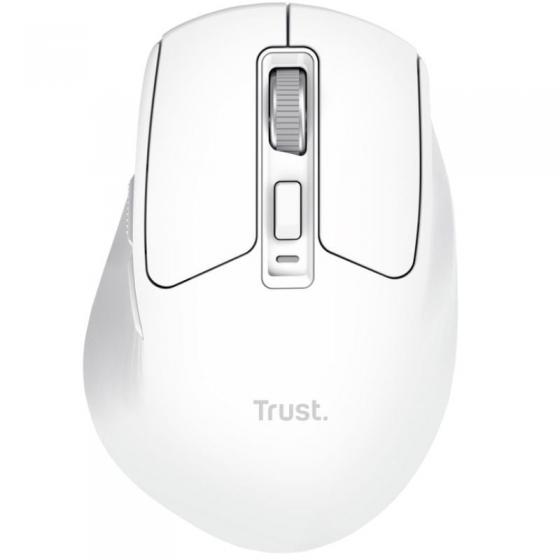 Ratón Inalámbrico Trust Niven Confort 26022/ Batería recargable/ Hasta 3200 DPI/ Blanco