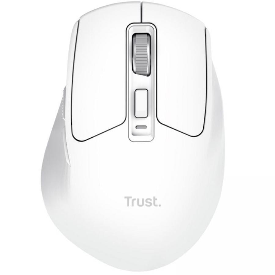 Ratón Inalámbrico Trust Niven Confort 26022/ Batería recargable/ Hasta 3200 DPI/ Blanco