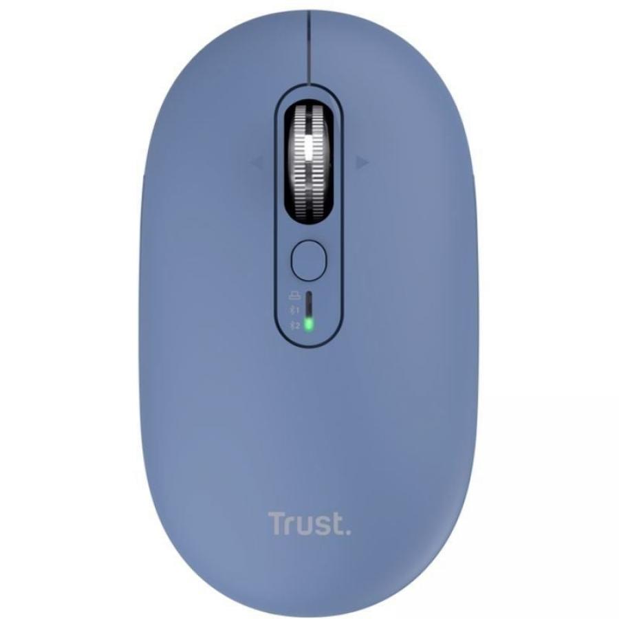 Ratón Inalámbrico Trust Seron 26020/ Batería recargable/ Hasta 3200 DPI/ Azul
