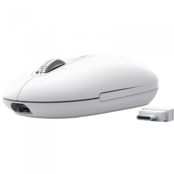 Ratón Inalámbrico Trust Seron 26019/ Batería recargable/ Hasta 3200 DPI/ Blanco