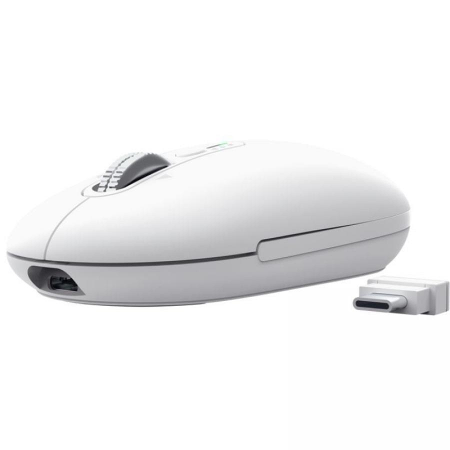 Ratón Inalámbrico Trust Seron 26019/ Batería recargable/ Hasta 3200 DPI/ Blanco