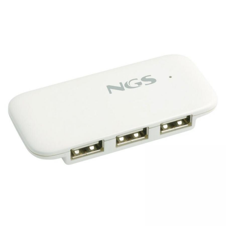 Hub USB 2.0 NGS IHUB4/ 4 Puertos USB/ Blanco - Imagen 1