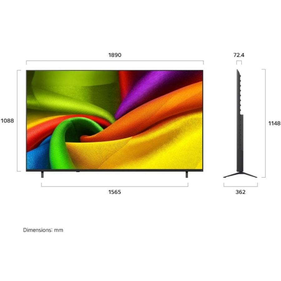 Televisor LG NanoCell 85NU850B6LA 85'/ Ultra HD 4K/ Smart TV/ WiFi/ Negro