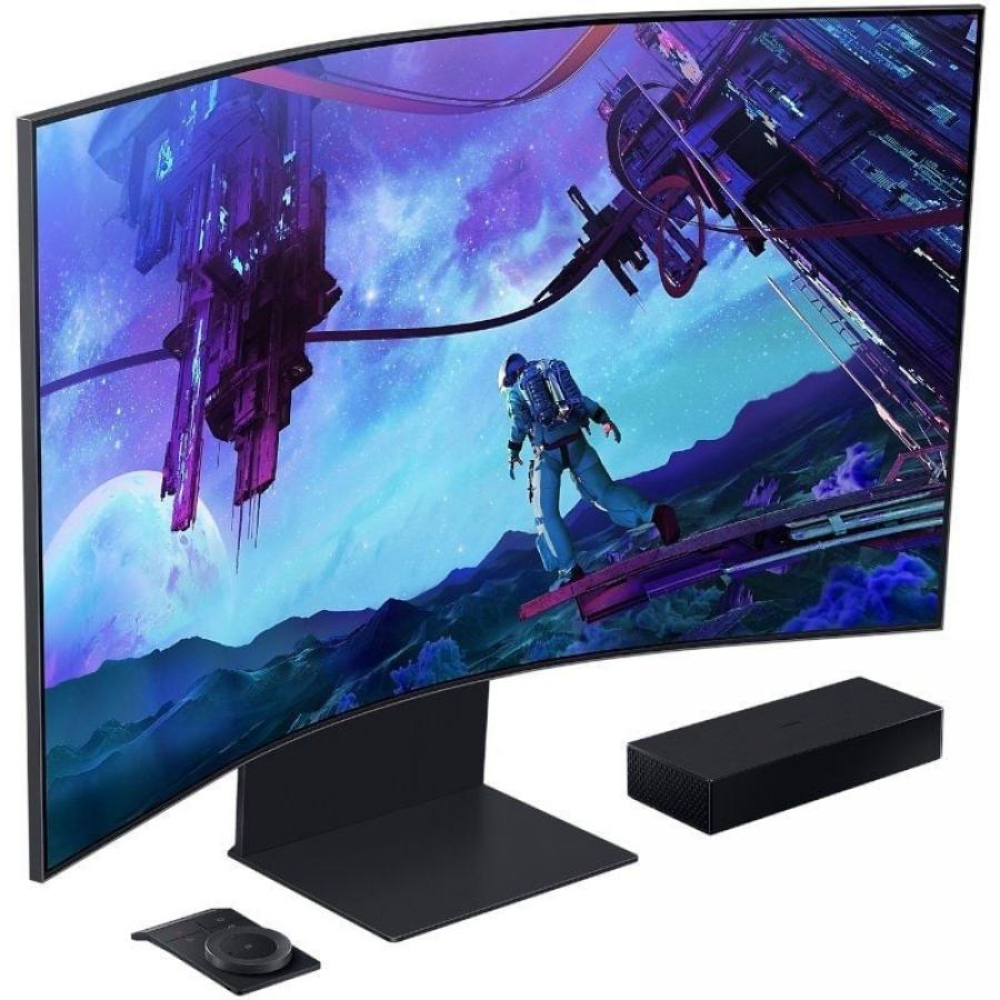 Monitor Gaming Curvo Samsung Odyssey Ark S55CG970NU 55'/ 4K/ 1ms/ 165Hz/ VA/ Regulable en altura/ Smart TV/ Multimedia/ Negro