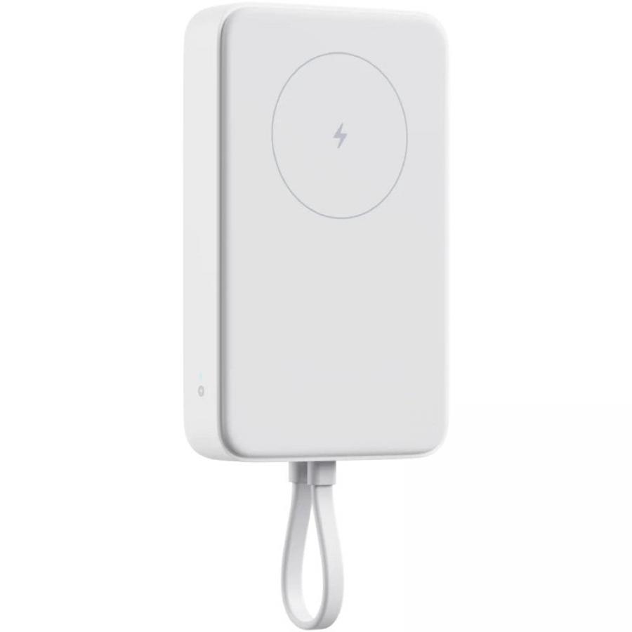 Powerbank 10000mAh Xiaomi 33W Magnetic Power Bank 10000 (Integrated Cable)/ Wireless/ Blanca