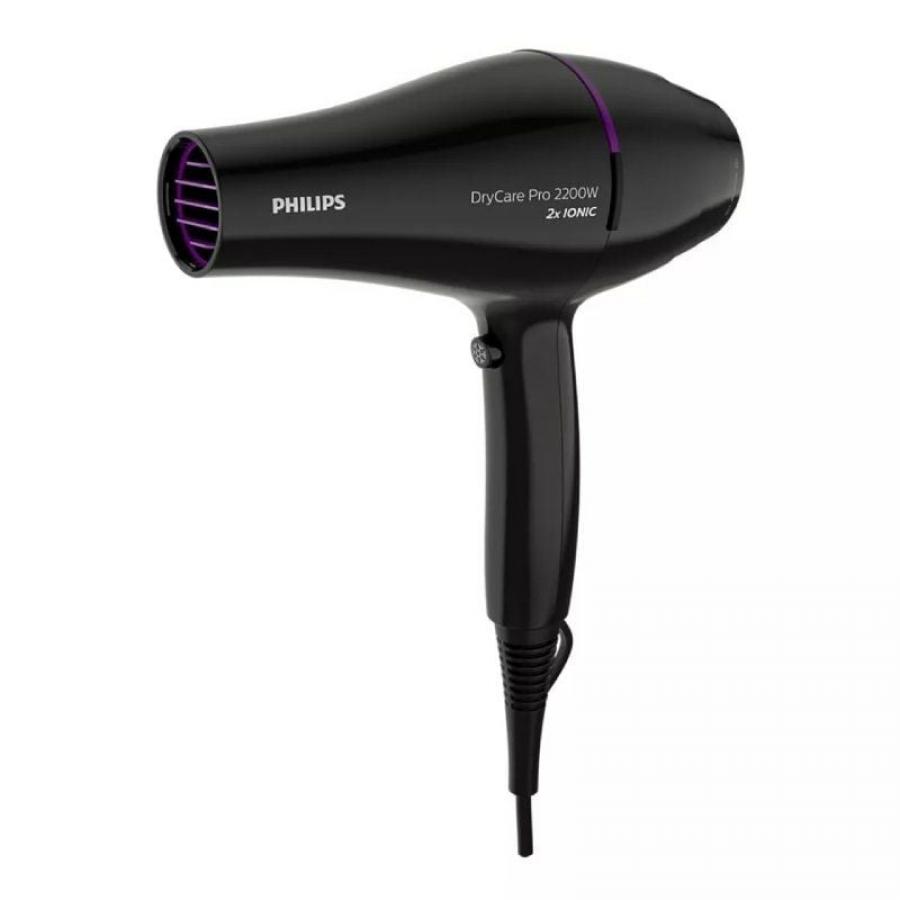 Secador Philips Drycare Pro BHD274/ 2200W/ Negro y Violeta