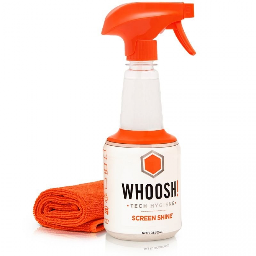 Kit Limpiador de Pantallas Whoosh WSH005/ Spray 500ml + Paño Microfibra