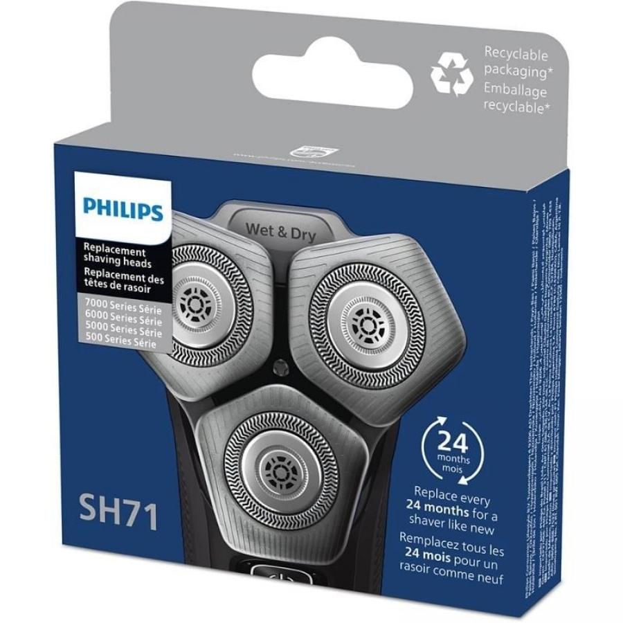 Cabezal de Reemplazo para Afeitadora Eléctrica Philips SH71/ Pack 3