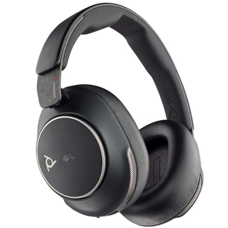 Auriculares Inalámbricos Poly Voyager Surround 80 UC USB Tipo-C + Adaptador USB-C/A/ con Micrófono/ Bluetooth/ Negros