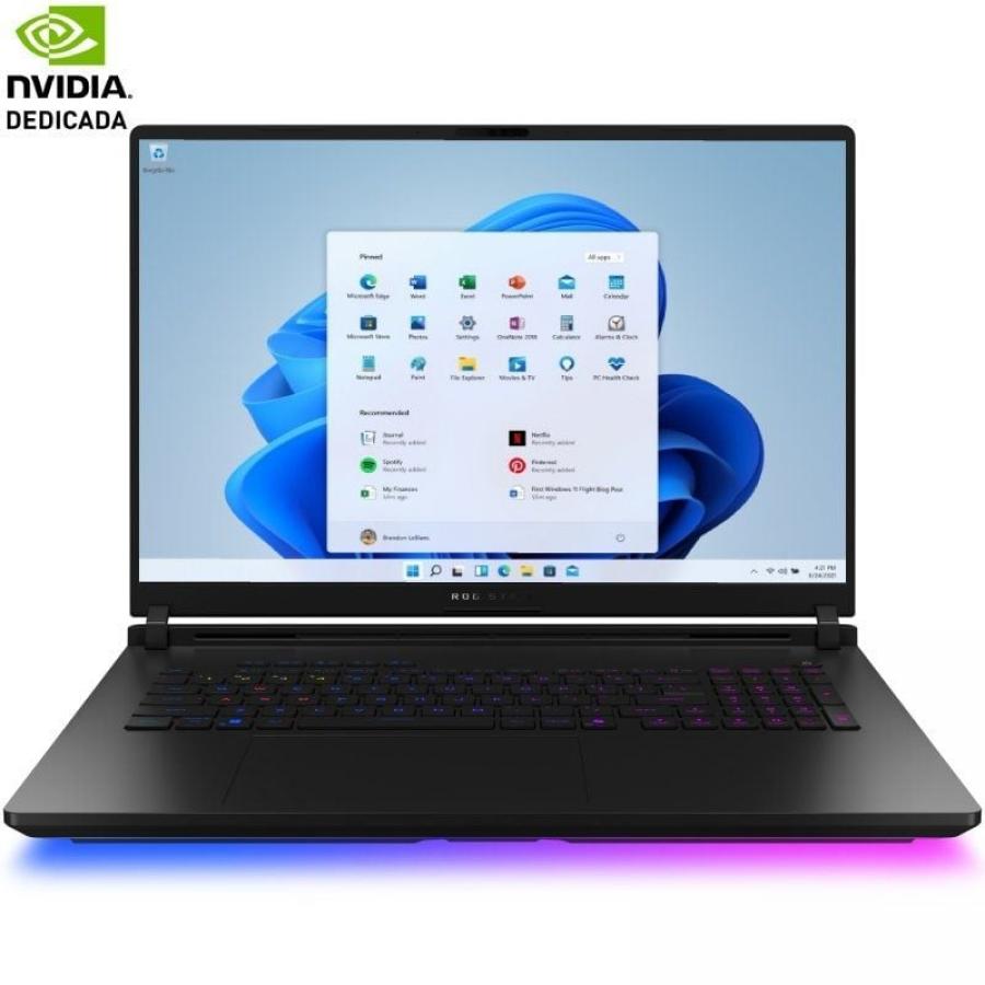 Portátil Gaming Asus ROG Strix SCAR 18 G835LX-SA046W Intel Core Ultra 9-275HX/ 64GB/ 4TB SSD/ GeForce RTX 5090/ 18'/ Win11