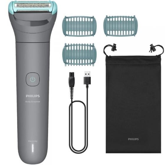 Cortabarbas Philips Body Groomer BG3485/15/ con Batería/ 3 Accesorios