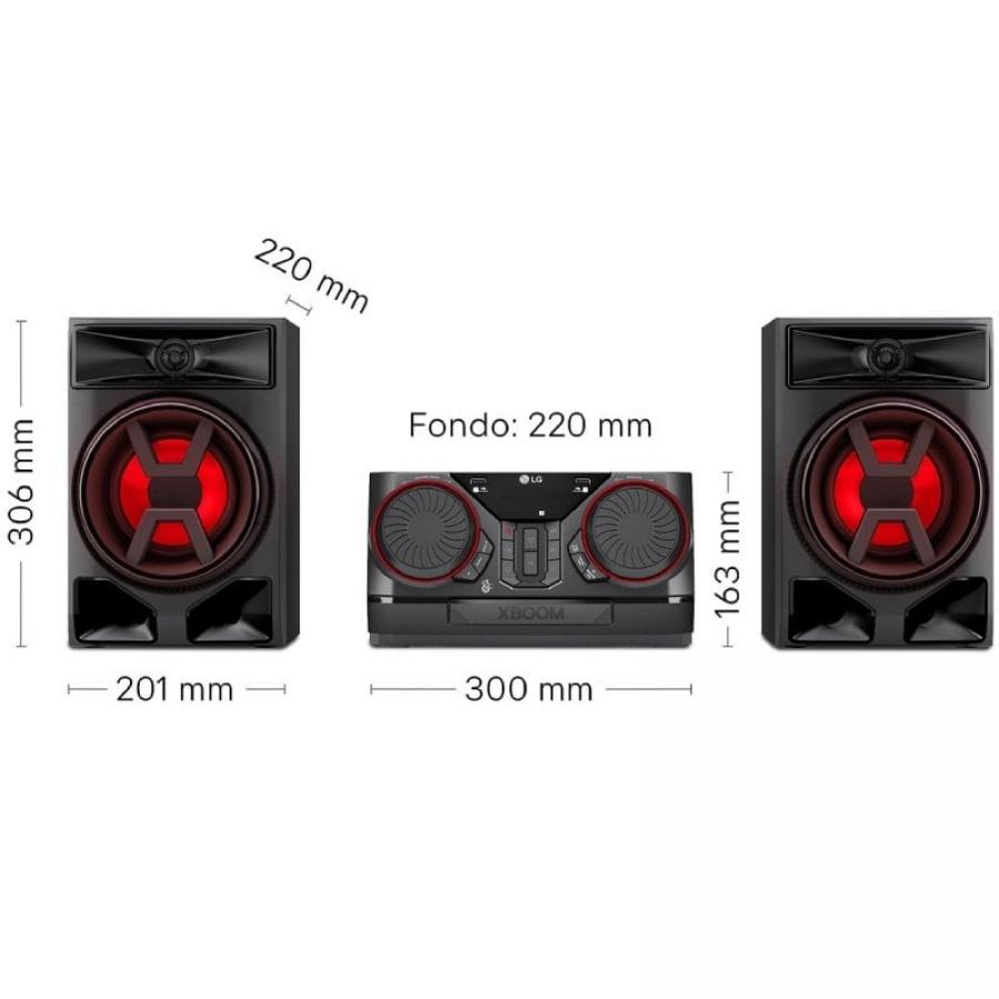 Microcadena con bluetooth LG XBOOM CK43N/ 300W
