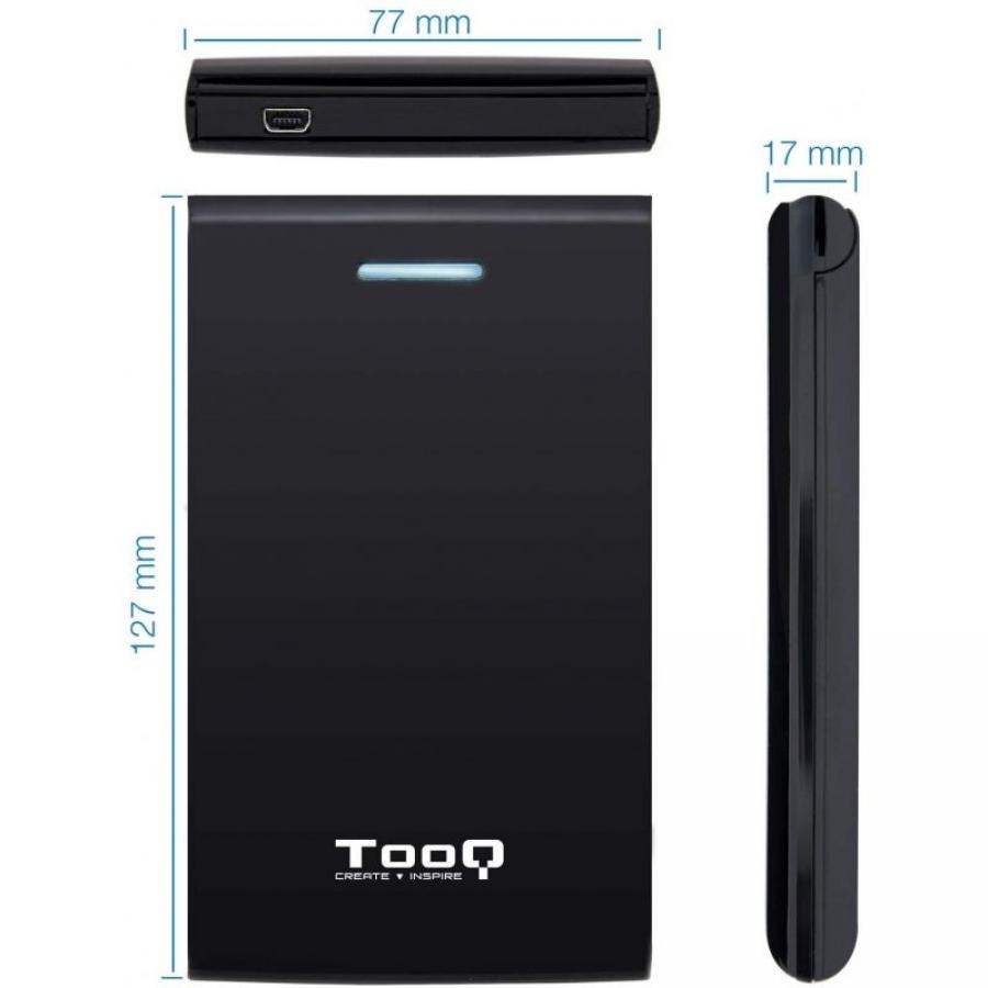 Caja Externa para Disco Duro de 2.5' TooQ TQE-2526B/ USB 3.1 - Imagen 4