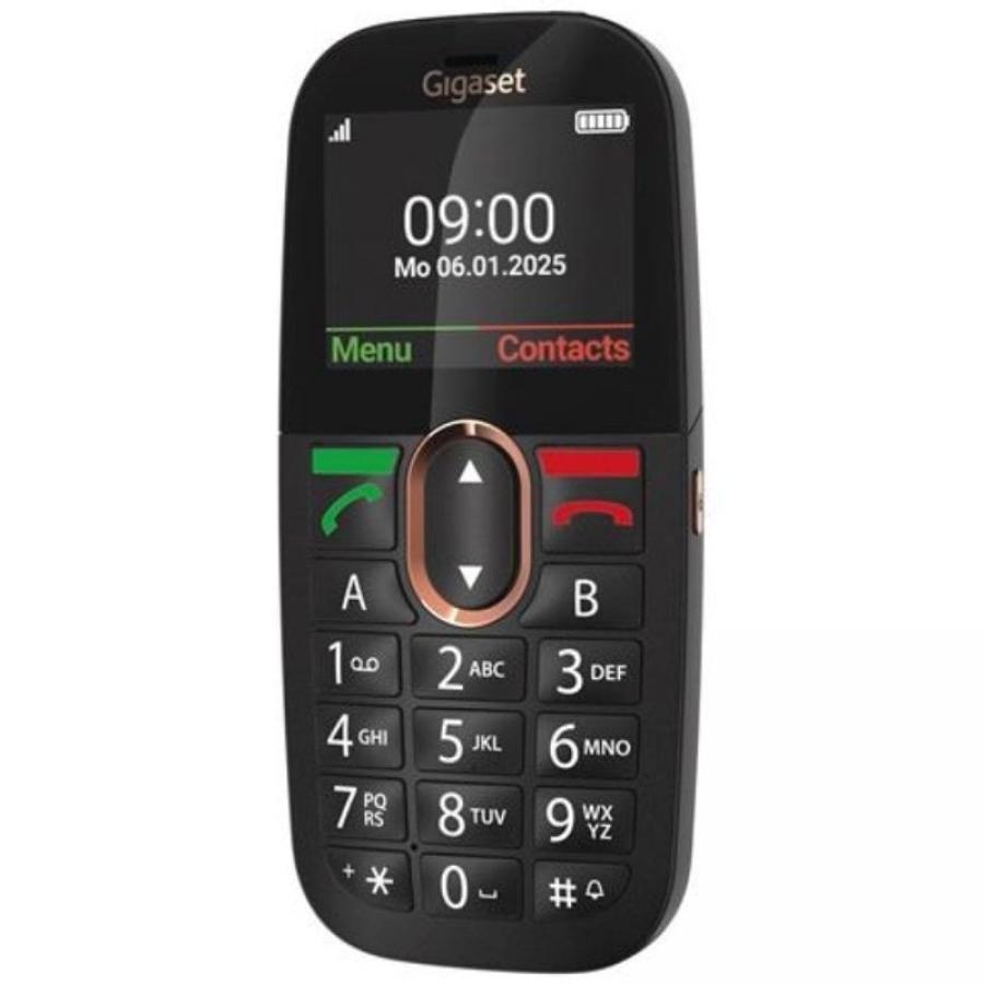 Teléfono Móvil Gigaset GL695 para Personas Mayores/ 4G/ Negro