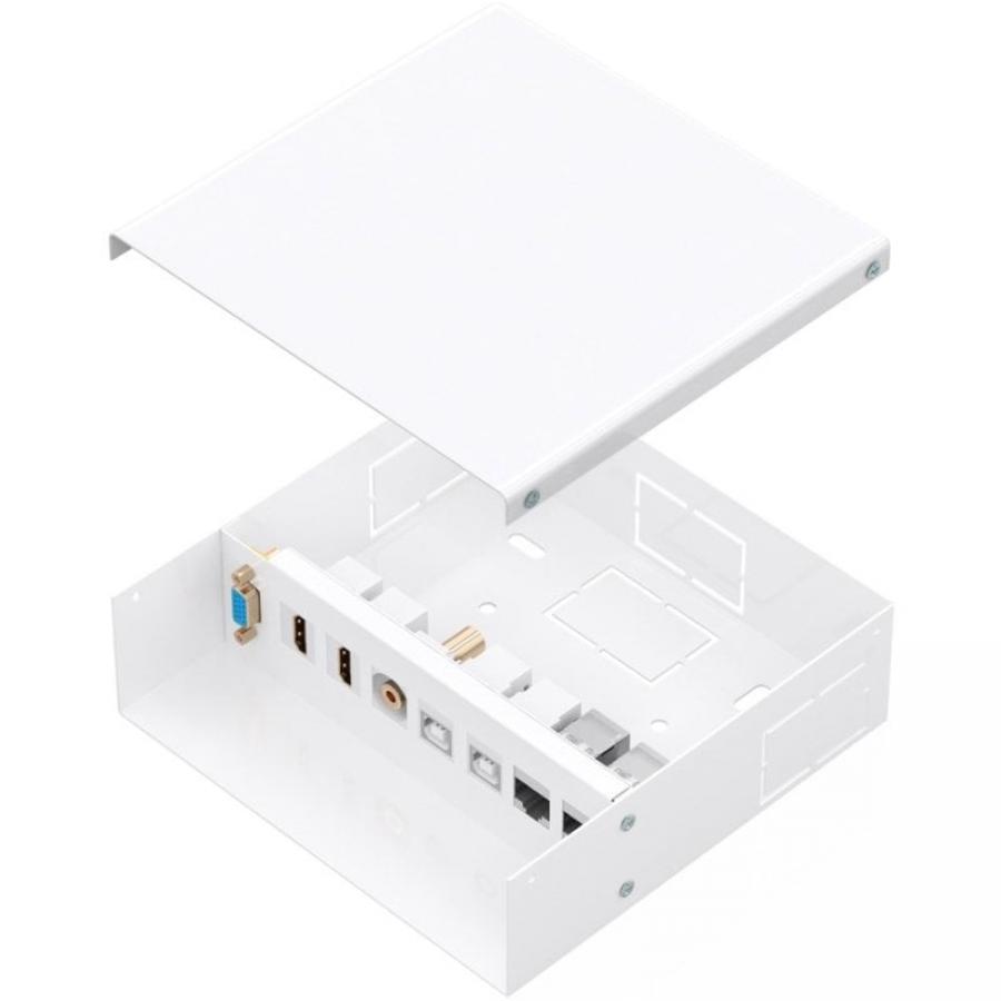 Caja de Conexiones Aisens A127-1031/ VGA - 2x HDMI - Jack 3.5 - 2x USB-B - 2x RJ45