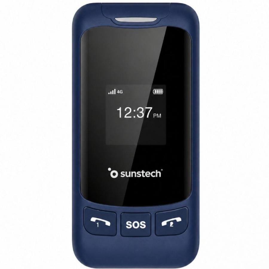 Teléfono Móvil Sunstech CELT26 para Personas Mayores/ Azul