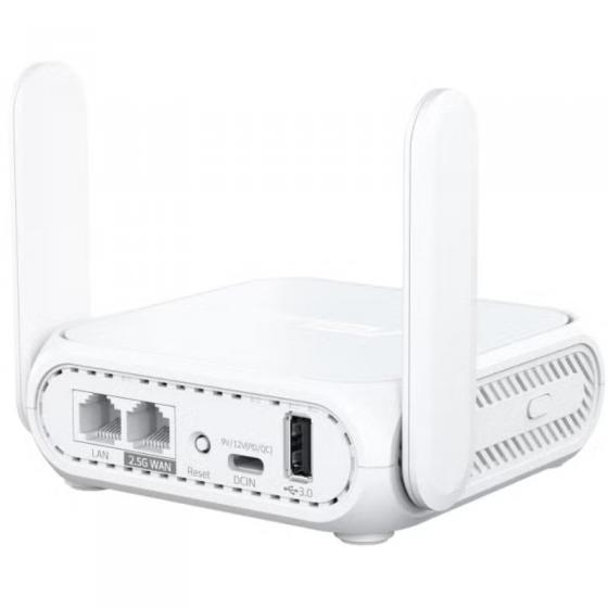 Router de Viaje Inalámbrico 5G Asus RT-BE58 Go/ WiFi 7/ 3600Mbps/ 2.4GHz 5GHz/ 2 Antenas/ WiFi 802.11be/ax/ac/n/a/ - n/b/g