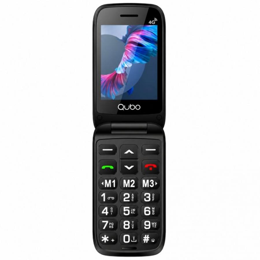 Teléfono Móvil Qubo P-220RD 4G para Personas Mayores/ Rojo