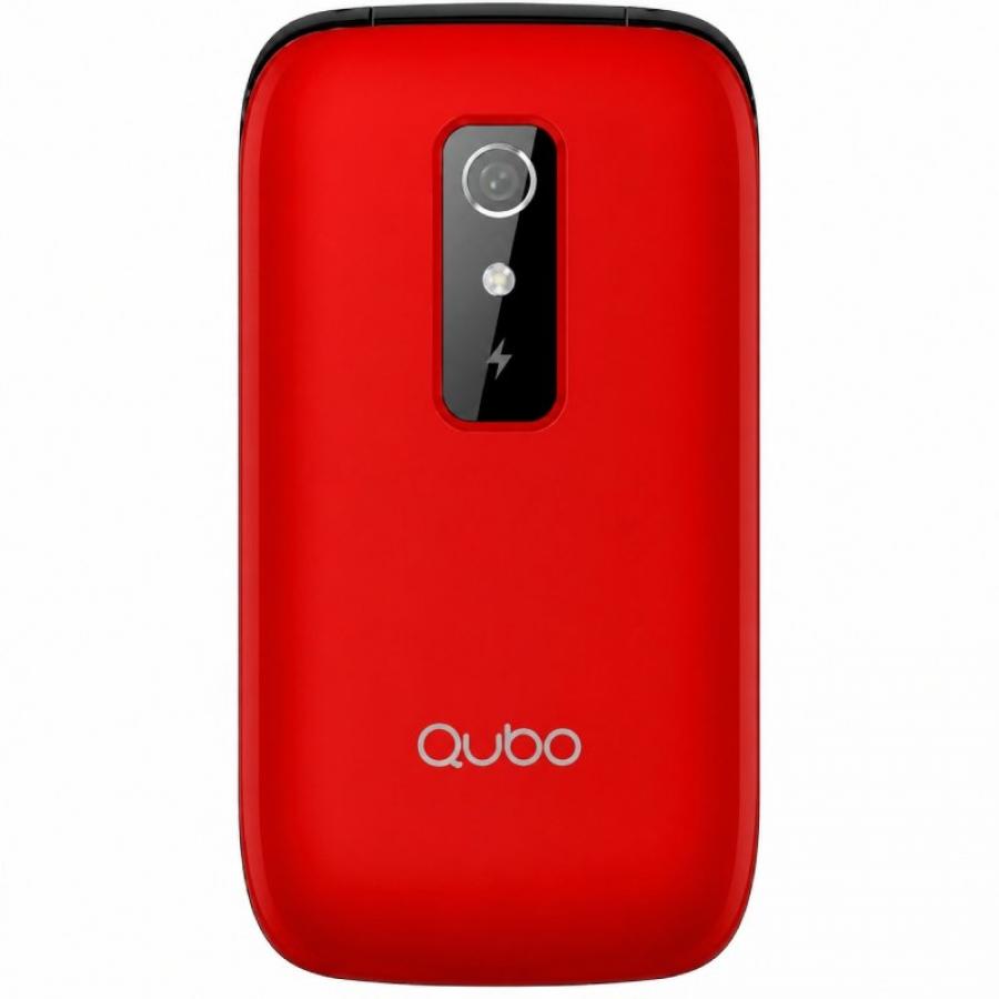 Teléfono Móvil Qubo P-220RD 4G para Personas Mayores/ Rojo