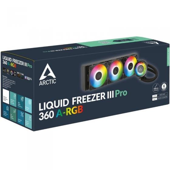 Sistema de Refrigeración Líquida Arctic Liquid Freezer III Pro 360 A-RGB/ Negro