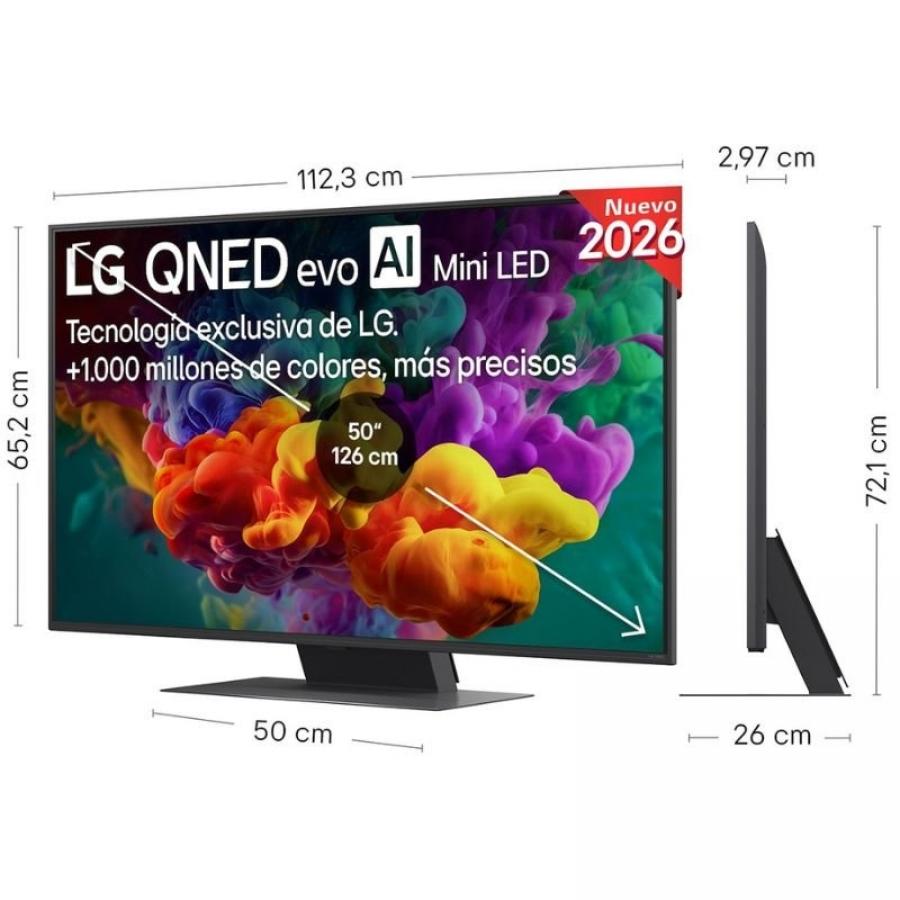 Televisor LG QNED evo AI QNED87 Mini LED 50QNED87B6A 50'/ Ultra HD 4K/ Smart TV/ WiFi