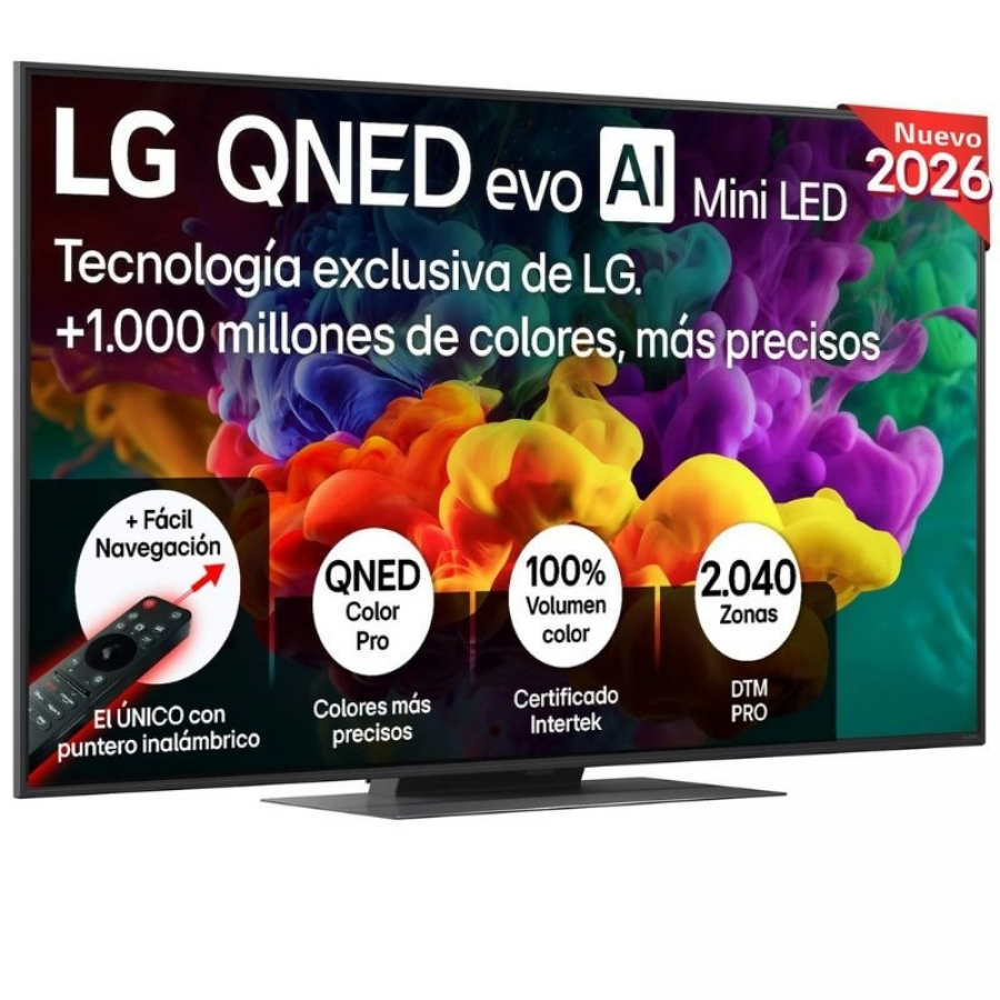Televisor LG QNED evo AI QNED87 Mini LED 55QNED87B6A 55'/ Ultra HD 4K/ Smart TV/ WiFi