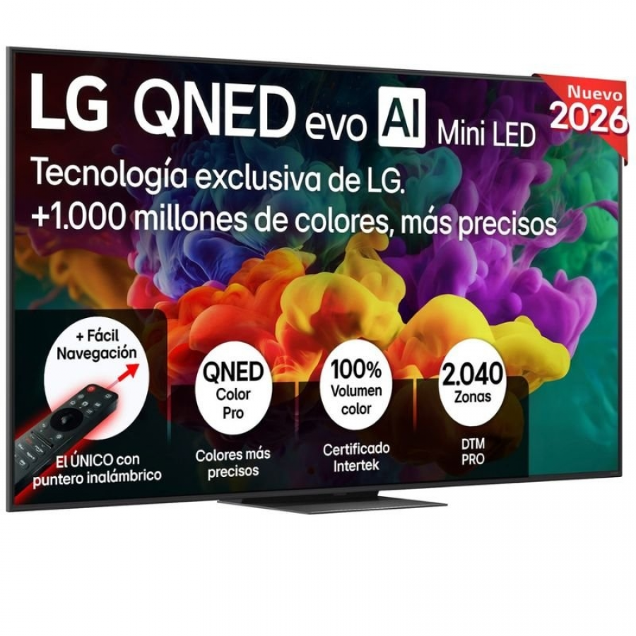 Televisor LG QNED evo AI QNED87 Mini LED 75QNED87B6A 75'/ Ultra HD 4K/ Smart TV/ WiFi