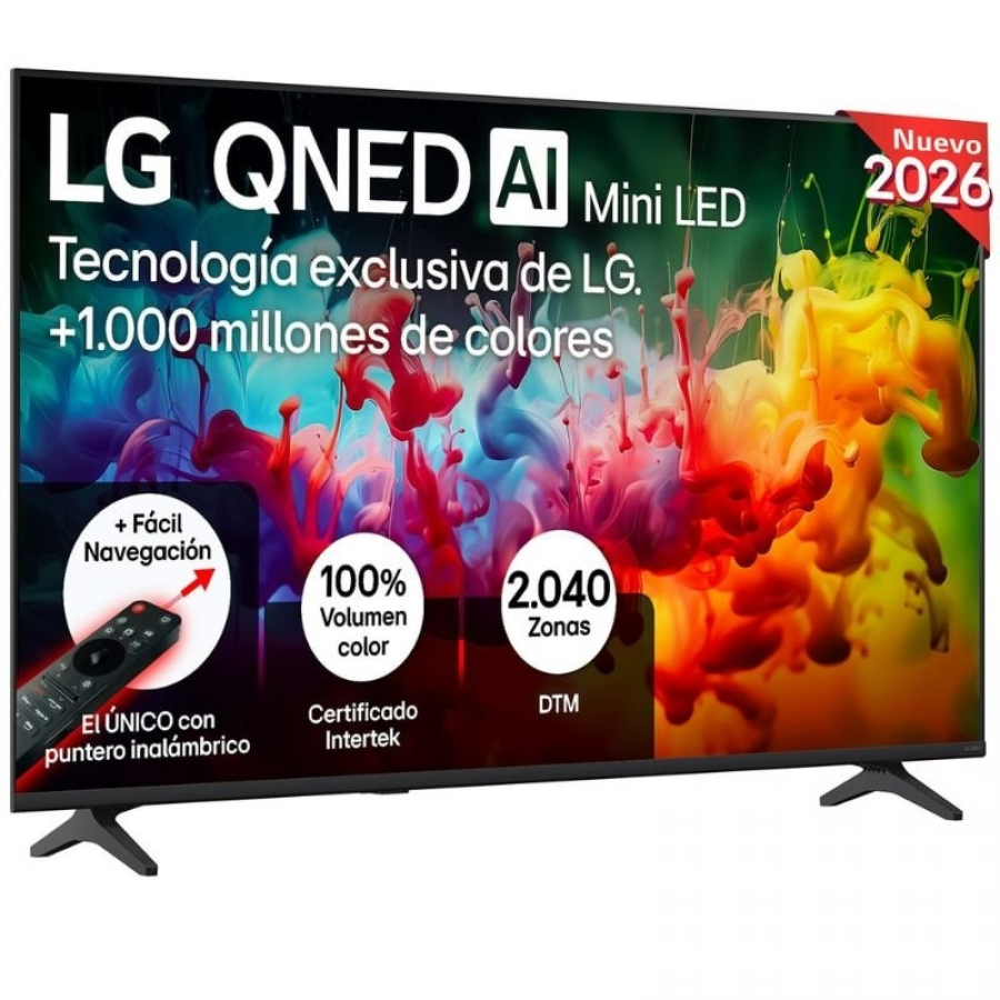 Televisor LG QNED evo AI QNED72 Mini LED 55QNED72B6B 55'/ Ultra HD 4K/ Smart TV/ WiFi