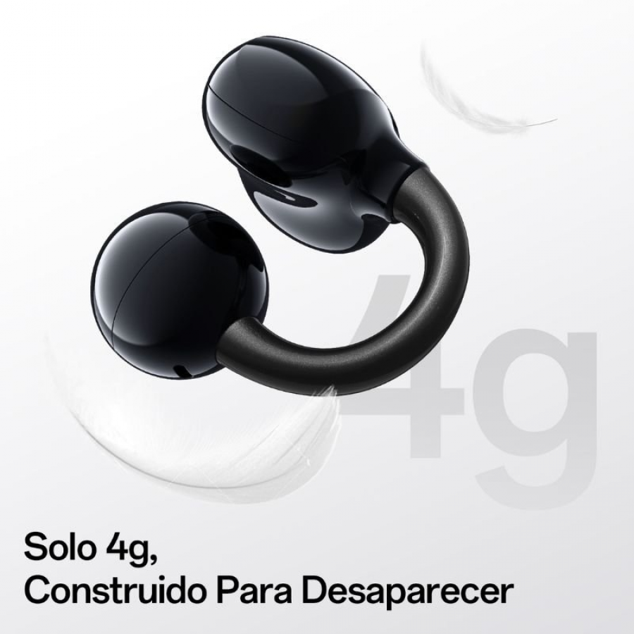 Auriculares Deportivos de Conducción Aérea OpenRock E OPACE01 con estuche de carga/ Autonomía 7h/ Negros