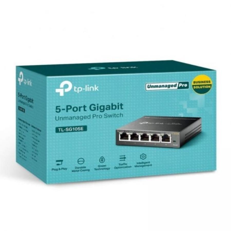 Switch TP-Link Easy Smart TL-SG105E V2 5 Puertos/ RJ-45 10/100/1000