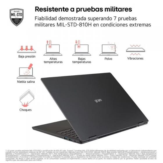 Portátil LG Gram Pro 16Z90TS-G.AU99BN Intel Core Ultra 9-288V/ 32GB/ 1TB SSD/ 16'/ Win11
