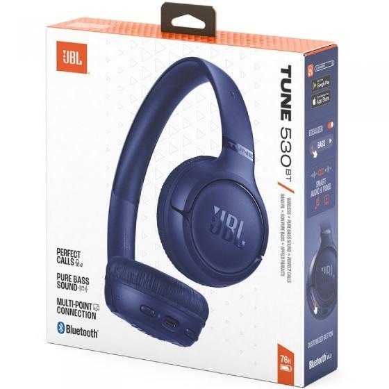 Auriculares Inalámbricos JBL Tune 530BT/ con Micrófono/ Bluetooth/ Azules