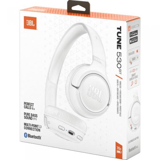 Auriculares Inalámbricos JBL Tune 530BT/ con Micrófono/ Bluetooth/ Blancos