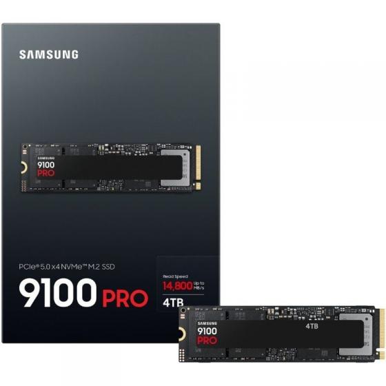 Disco SSD Samsung 9100 PRO 4TB/ M.2 2280 PCIe Gen5/ Full Capacity