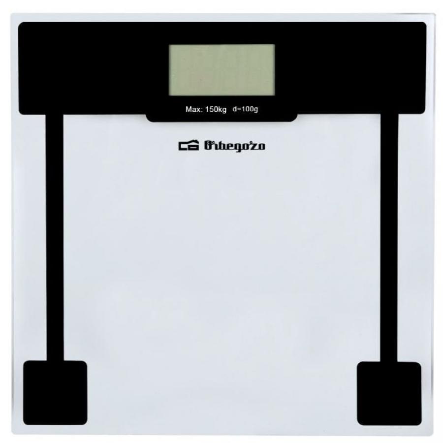 Báscula de Baño Orbegozo PB 2210/ Hasta 150kg/ Cristal