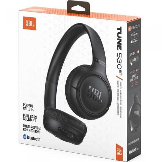 Auriculares Inalámbricos JBL Tune 530BT/ con Micrófono/ Bluetooth/ Negros